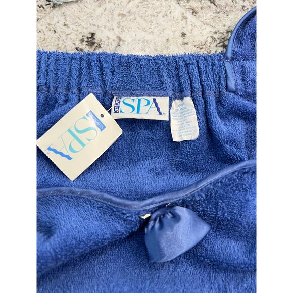 NWT Delicates Spa Terry Towel Wrap JCPenney Vintage 40x29 Bath Cotton Purple - Picture 4 of 10